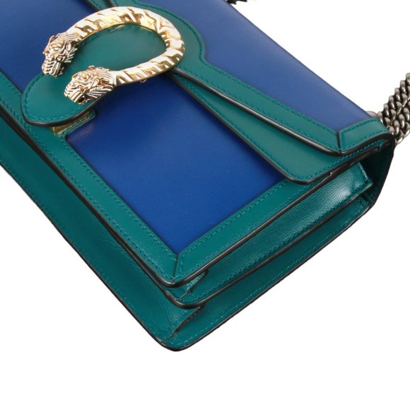 Authentic Gucci Limited Edition Green and Blue Dionysus Shoulder Bag - Picture 5 of 16